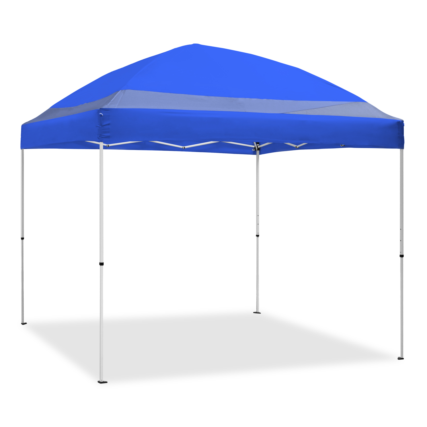 Blue Caravan Canopy Haven Sport 12 x 12 Foot Folding Instant Shade Canopy Tent 